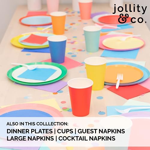 Jollity & Co Apricot Orange Paper Dinner Plates - 10" Pack of 8