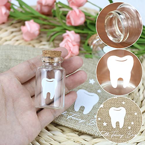 Tooth Fairy Bag Set with Glass Bottles - Kids Keepsake Gift