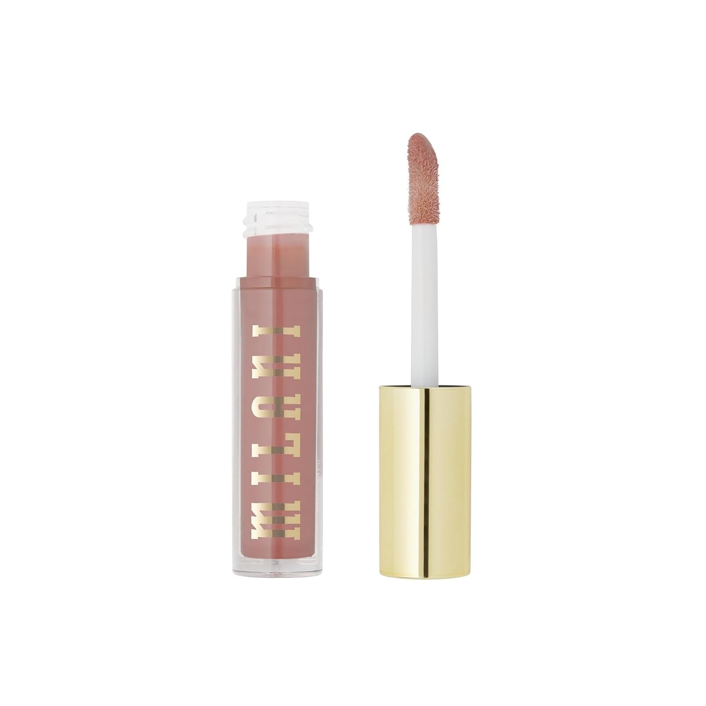 Milani Lip Gloss - Keep It Full Nourishing Lip Plumper with Hyaluronic Acid & Peptides | Soft Rose (0.13 Fl. Oz.)