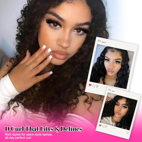 MilyBest 200D Lash Kit - Fluffy D Curl Clusters with Bond & Seal