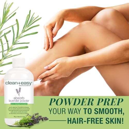 Clean + Easy Absorb Lavender Powder Pre Waxing Treatment with Absorb Variation, 3.5 oz
