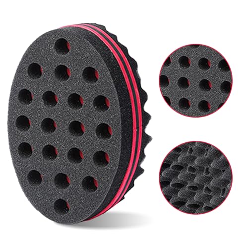 BE BIGEDDIE 1 Pack Big Holes Twist Sponge for Afro Curls - Magic Hair Styling Brush, Travel Ready