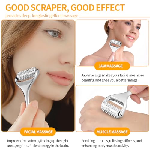 Running Man Zinc Alloy Face & Body Massage Roller for Skin Toning