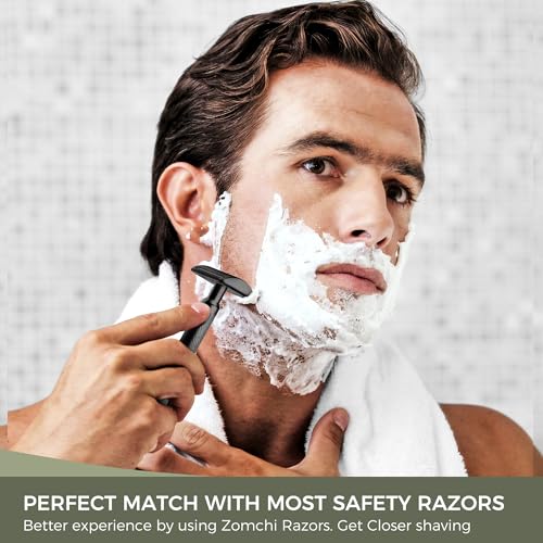 ZOMCHI Razor Blade Bank with 100 Safety Razor Blades