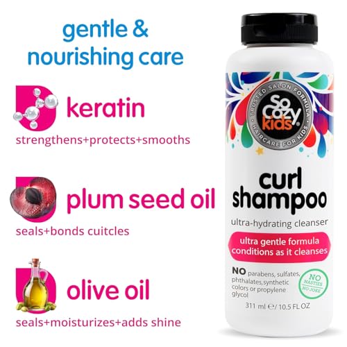 So Cozy Kids Curl Shampoo and Conditioner Set - Hydrating Hair Care Bundle