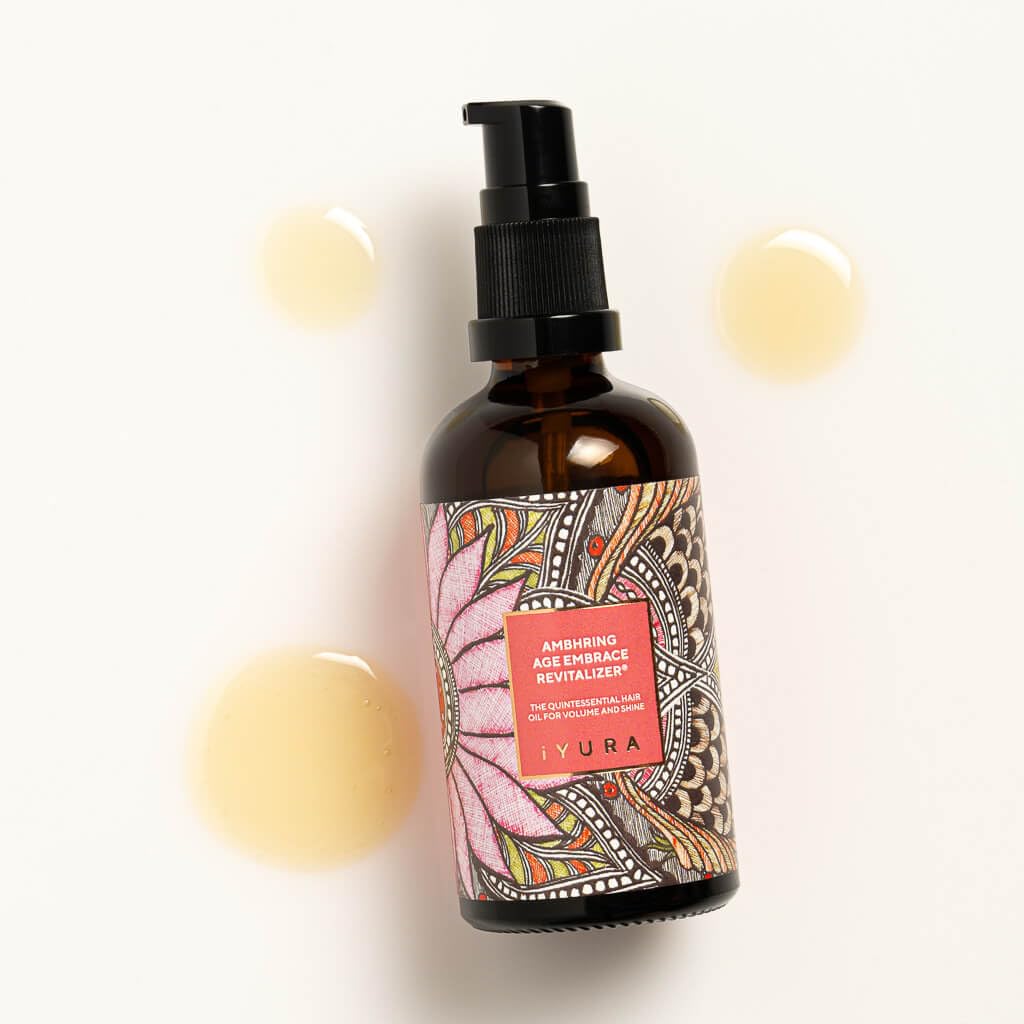 iYURA Ambhring Age Embrace Hair Oil - Pro-Age Moisturizer for Bouncy, Shiny Hair | 3.4 fl oz