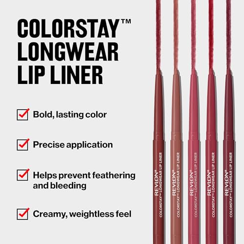 Revlon ColorStay Longwear Lip Liner 675 Red with Sharpener