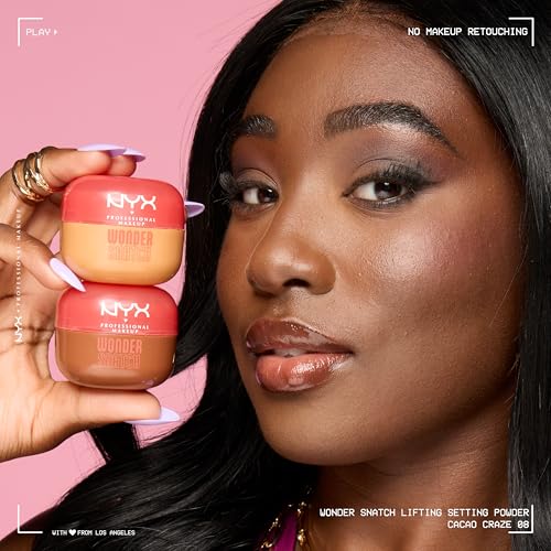 NYX Wonder Setting Powder Puff Applicator - Soft Triangle for Baking & Brightening