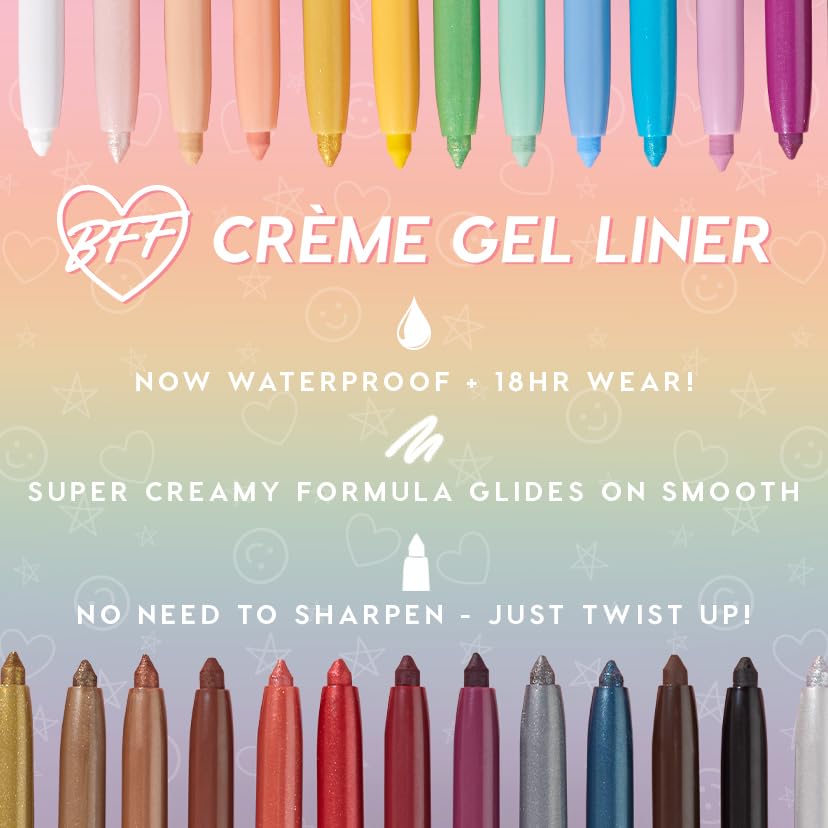 ColourPop Crème Gel Waterproof Eyeliner - Ultra-Pigmented, 18HR Smudge-Proof Pencil | Joy Ride (0.01 oz)