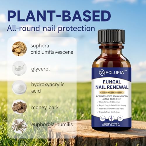 FOLUPIA 1% Tolnaftate Nail & Toenail Fungus Treatment, 30ml Repair Serum