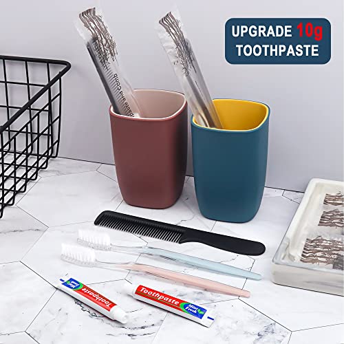 30 Pack Disposable Toothbrushes with Toothpaste & Comb for Travel & Homeless Care