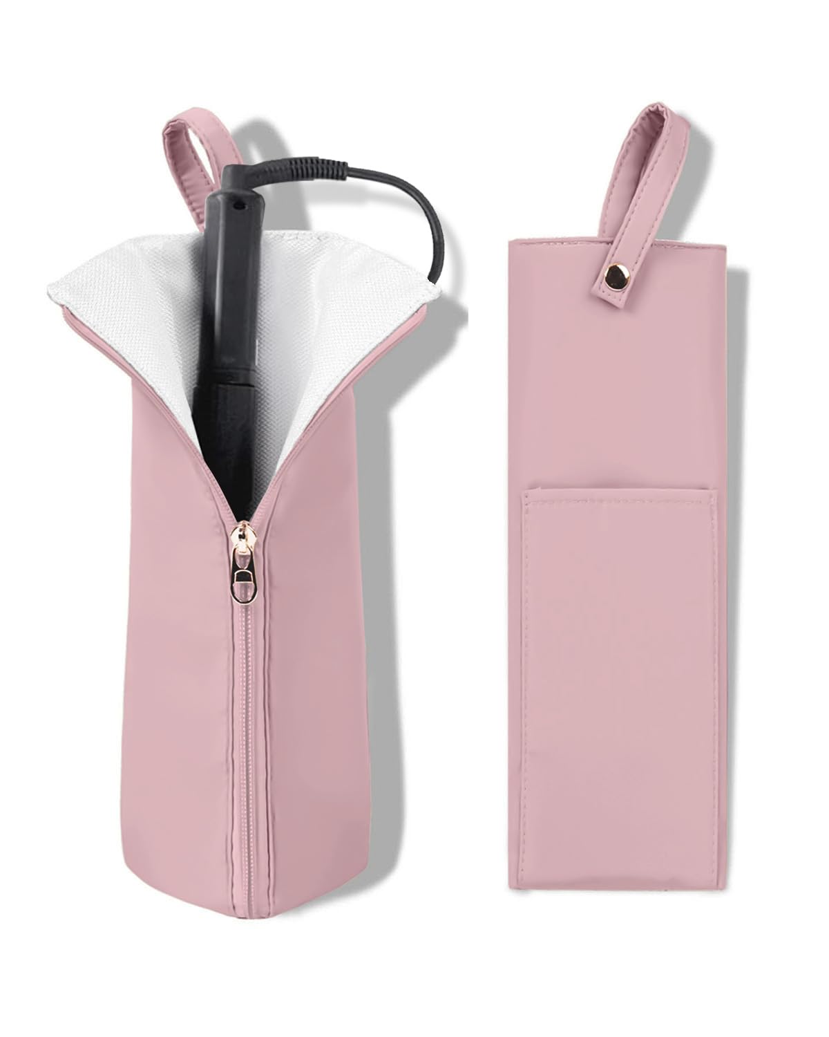 Heat Resistant Curling Iron Holder & Mat | Travel Bag Hair Tool Organizer - Perfect for Home & On-the-Go