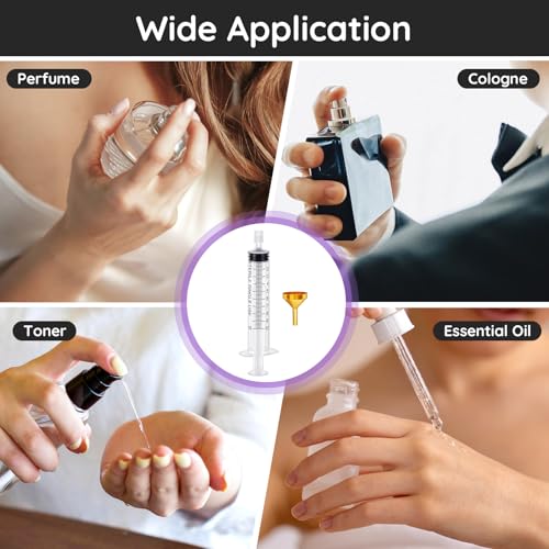Segbeauty 10pc Golden Clear Perfume Refill Tool Kit - 10ml