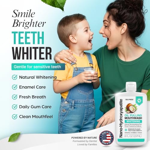 Coconut Mint Nano-Hydroxyapatite Whitening Mouthwash - 8oz