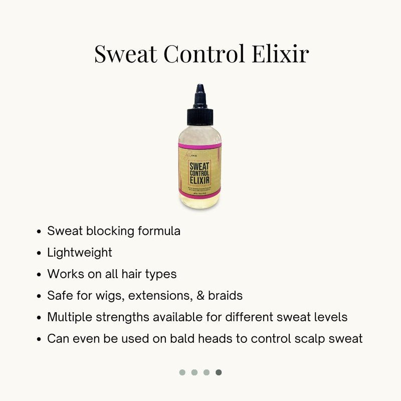 Regular Strength Sweat Control Elixir - Scalp Antiperspirant Serum for Silk Presses, Braids & Locs | Non-Greasy Formula