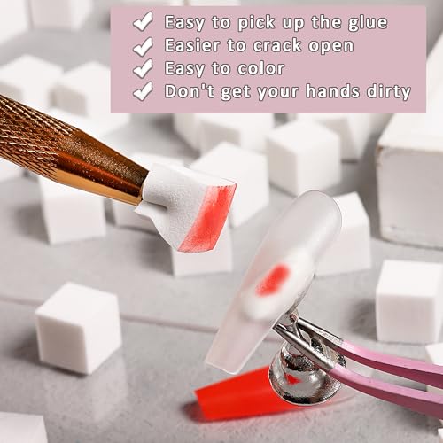 150pcs Mini Nail Sponges for Ombre with Grabbing Pen – FSpronail