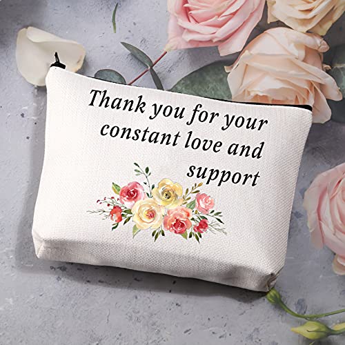 Aunt of the Bride Makeup Bag - Thank You Gift with Quote