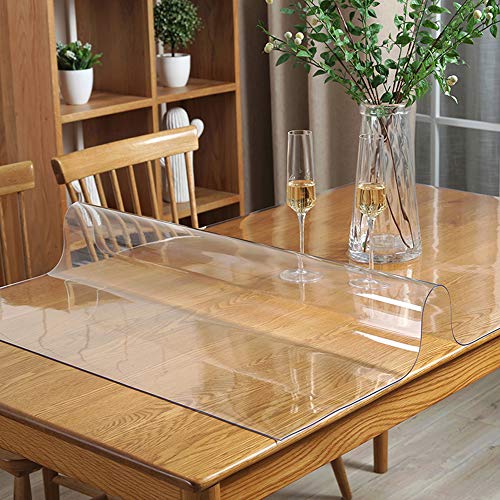 Clear Plastic Table Protector Mat 15x15 In - Heavy Duty Vinyl Cover