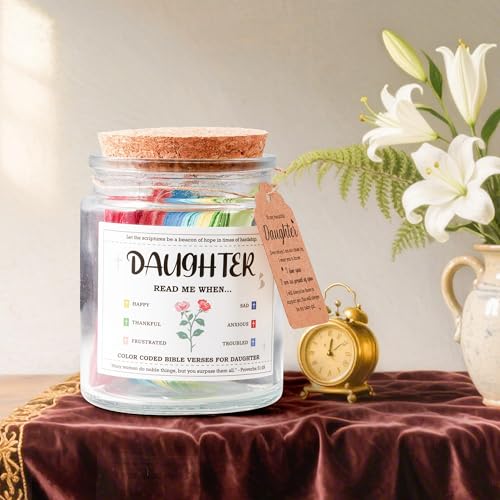 Inspiring Gifts for Daughter - Bible Verse Jar for Teens