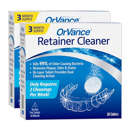 OrVance Retainer Cleaner Tablets - 6 Month Supply for Invisalign & Mouthguards