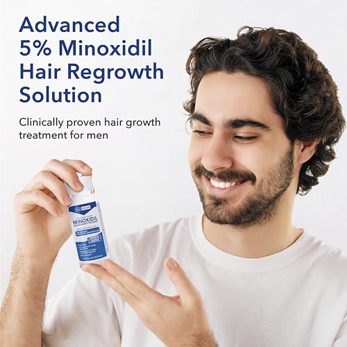 Hair Regen Liquid Minoxidil for Men 5% ? Advanced Topical Solution for Regrowth ? Growth Treatment for Men Hair Loss 6-Pack as 6-Month Supply Kit