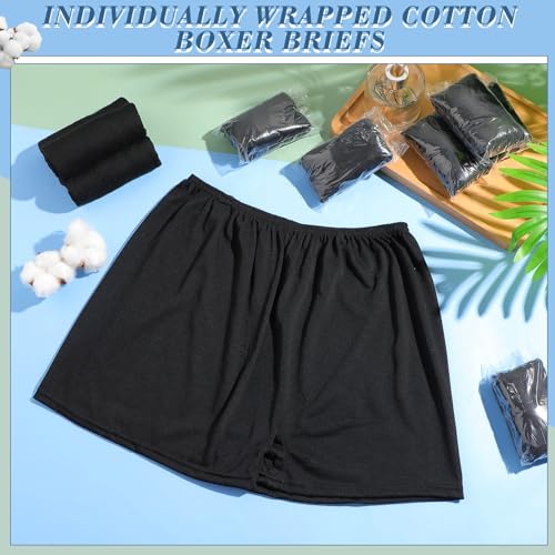 Ramede Disposable Men Cotton Underwear Black, 12 Pack
