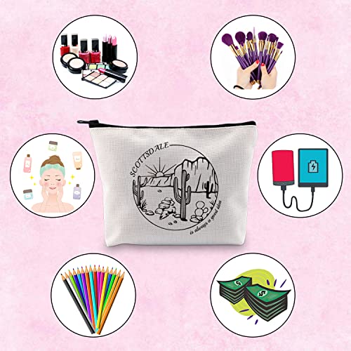 Scottsdale Girls Trip Makeup Bag - Canvas Bachelorette Party Favor