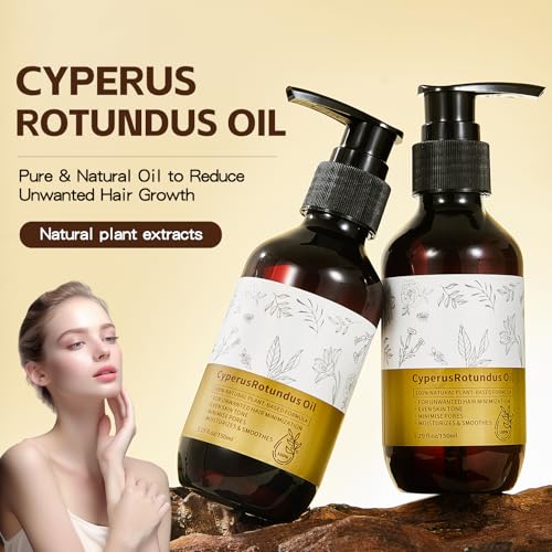 NIZENTA Cyperus Rotundus Essential Oil 6.7 Fl Oz - Reduces Hair Growth & Moisturizes Skin