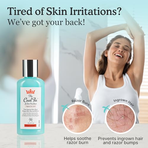 Shaveworks The Cool Fix Aftershave Gel for Women, 2 Fl Oz - Soothes Razor Burn & Ingrown Hairs