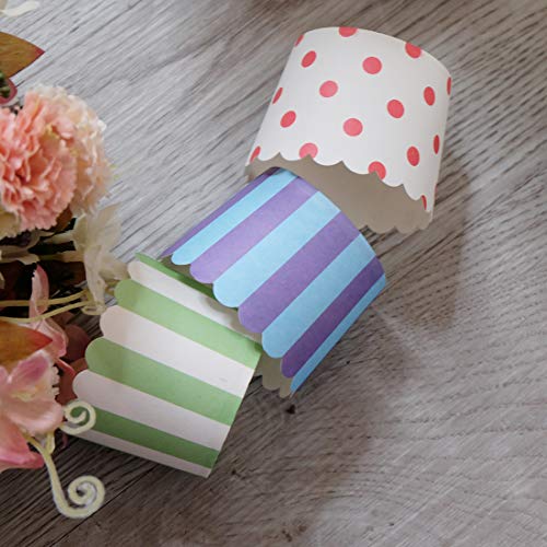 Gabkey Large Paper Cake Baking Cups – Set of 100, 7cm