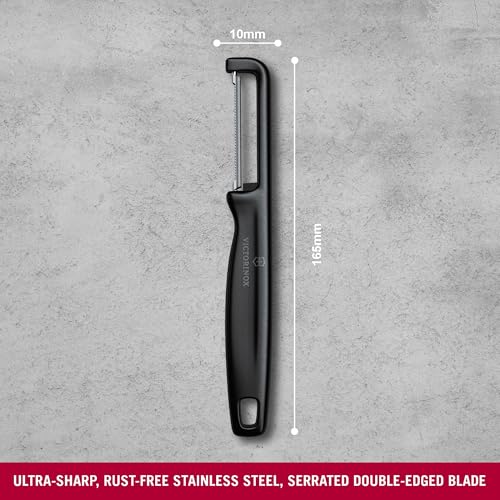 Victorinox Iota Serrated Peeler - Swiss Made, Ergonomic Handle