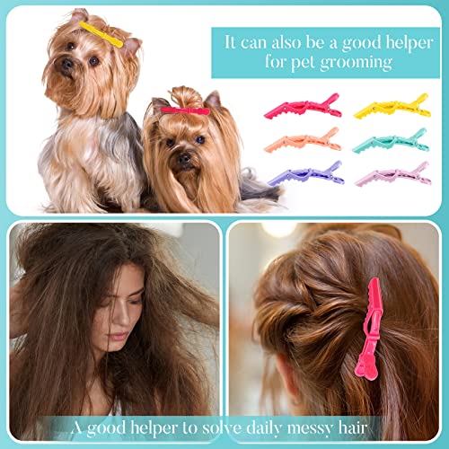 Jexine 50 Pcs Professional Alligator Hair Clips for Styling and Sectioning