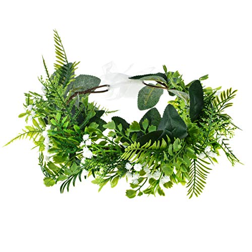 DreamLily Greek Goddess Leaf Crown - Bohemian Bridal Halo Headpiece