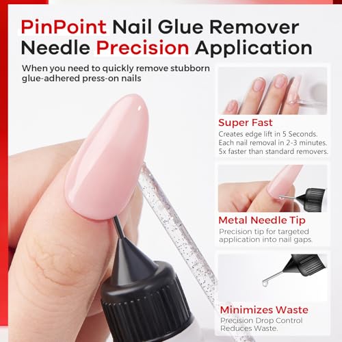 Glamonade Pinpoint Nail Glue Remover - Non-Acetone, 40ML
