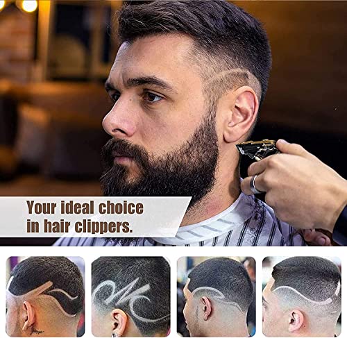 AMULISS Golden Beard Trimmer for Men - Professional Hair Clipper