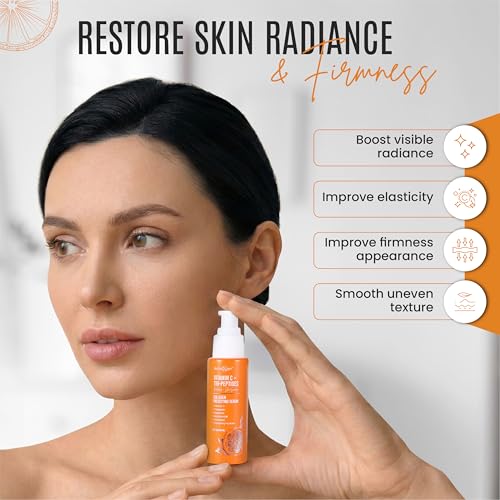 DERMAXGEN Vitamin C + Tri-Peptide Serum for Radiant Skin - 2 fl oz