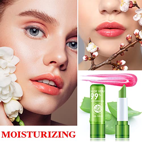 Aloe Vera Lipstick Set - Long-Lasting Color Changing Lip Balm