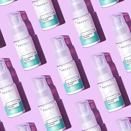FoxyBae Dry Shampoo Powder - Beach Whisper 1.3 oz Non-Aerosol, Volumizing for Dark, Brunette & Blonde Hair - Travel Size