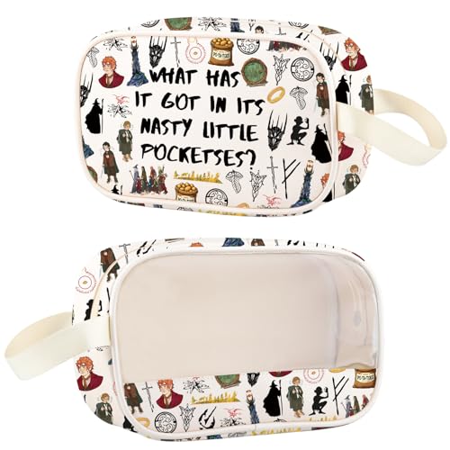 Fantasy Movie Quote Makeup Bag - Waterproof Travel Toiletry Organizer