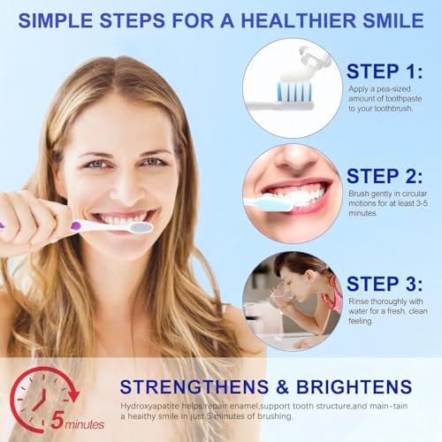 Zeamyhy Hydroxyapatite Toothpaste 2 Pack - Enamel Protection, Mint Fresh Breath