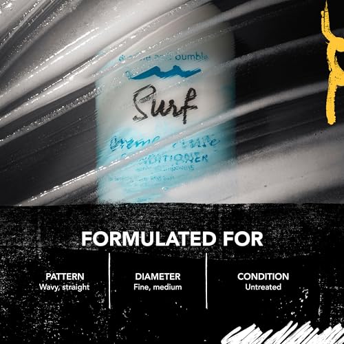 Bumble and bumble. Surf Creme Rinse Texturizing Conditioner | Adds Lightweight Seabreezy Texture | Volumizing + Hydrating |For Fine to Medium Wavy, Straight Hair, 8.5 Fl Oz