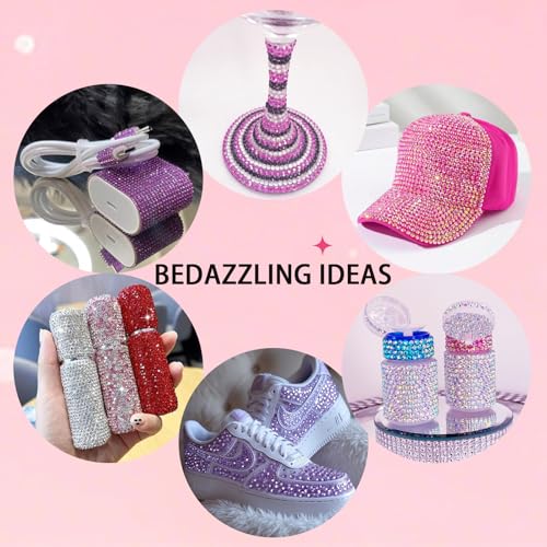 34000 Pcs 40-Color Resin Rhinestone Bedazzling Kit with B7000 Glue