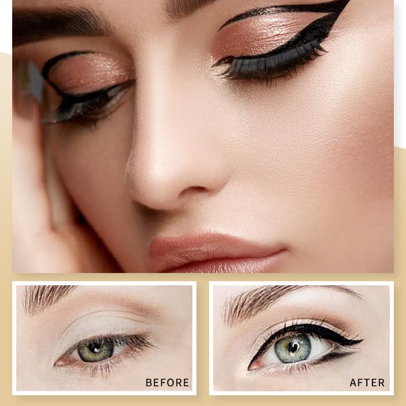 Waterproof Liquid Eyeliner - Smudge-Proof & Long-Lasting Black Eyeliner