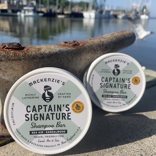 MacKenzie's Captain's Signature Shampoo Bar - Sea Air, 3.5 oz Travel Bar
