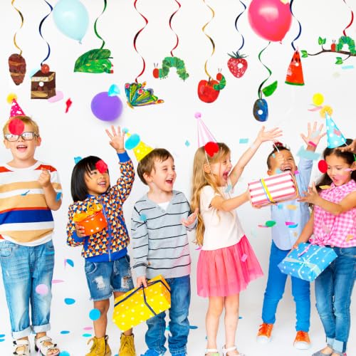 Hungry Caterpillar Hanging Swirl Decorations - 40pcs Birthday Party Supplies
