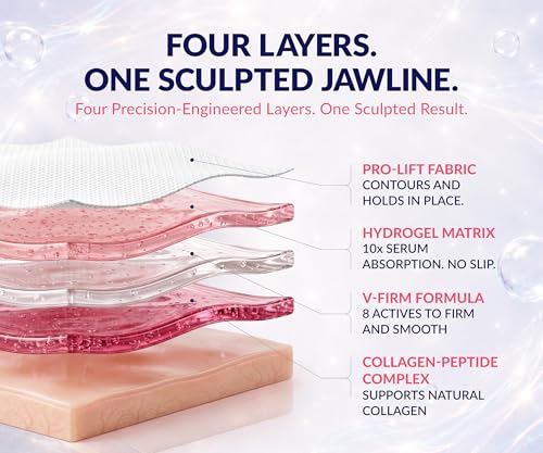 Stylia Collagen Double Chin Mask for Face & Neck Tightening, Lifting & Contouring
