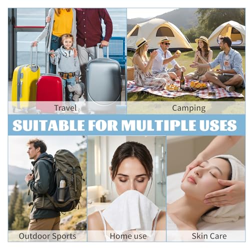 Large Compressed Towels - 30 PCS Soft Travel Washcloths