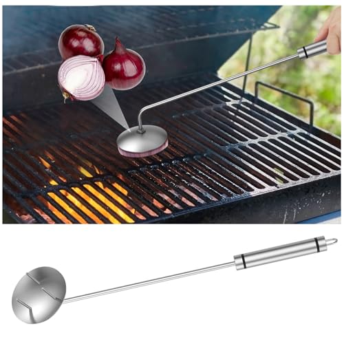 Onion Holder Grill Brush - Bristle-Free BBQ Cleaning Tool