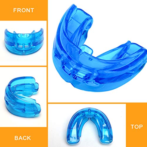 Coolrunner Double Braces Mouth Guard for Youth - Blue, No Molding