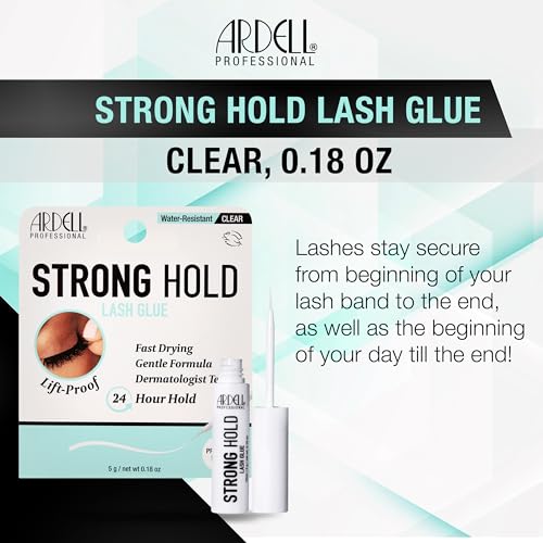Ardell Strong Hold Lash Glue - Waterproof Clear Adhesive, 5g